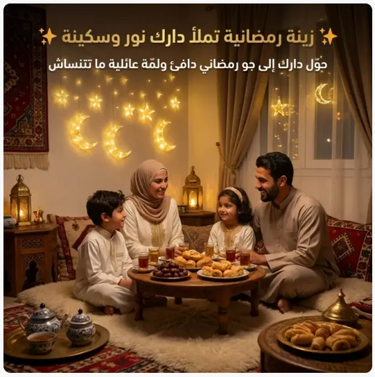 ستار ضوئي نجمة وهلال